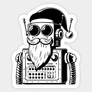 Santa Robot Sticker